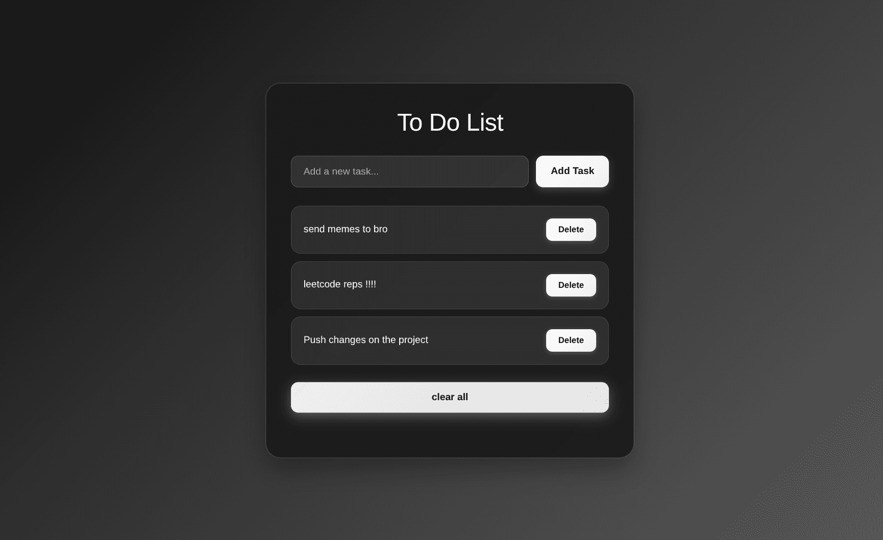 Todo Web App